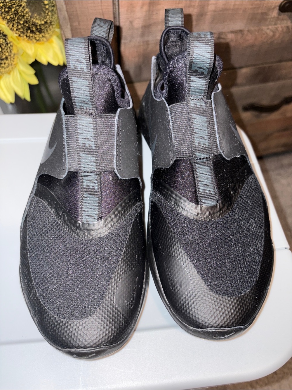 Nike Kids Black Slip-On Skate-Inspired Sneakers